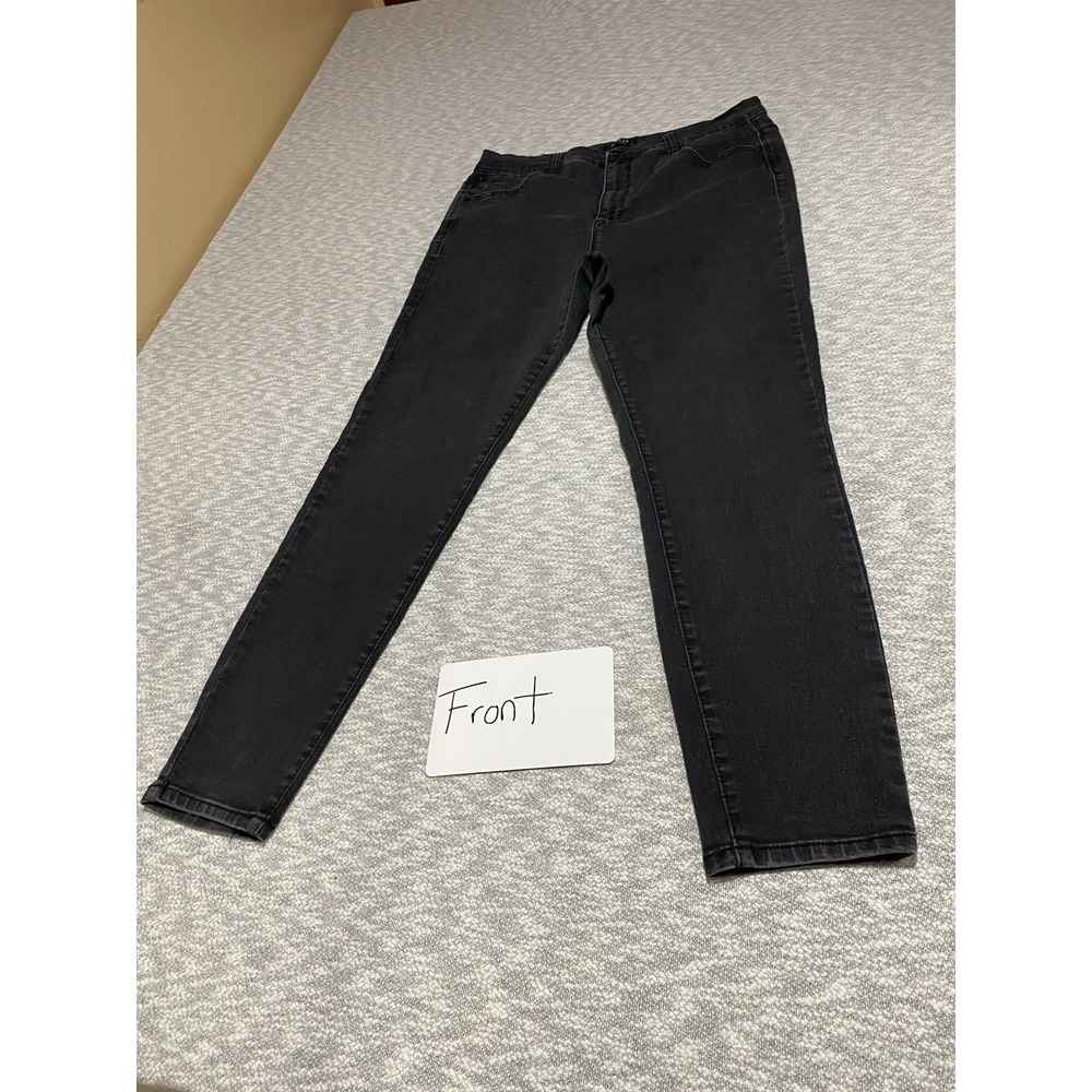 Curve Appeal Black Denim Skinny Jeans Women 14/32. SKU-C57